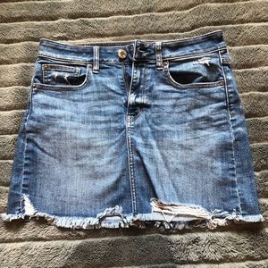 American eagle jean skirt